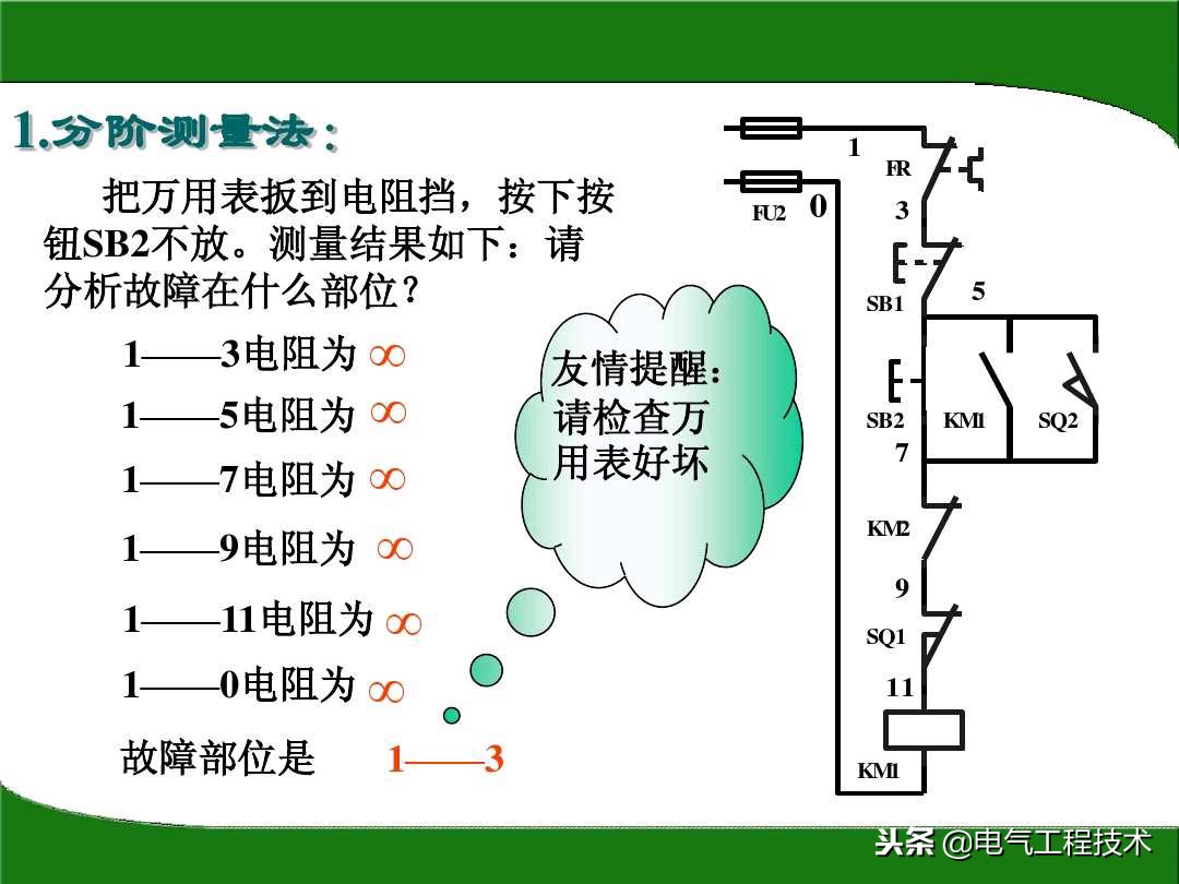 怎么快速排查电路故障？电阻法一步步教你，学电工会查故障很重要