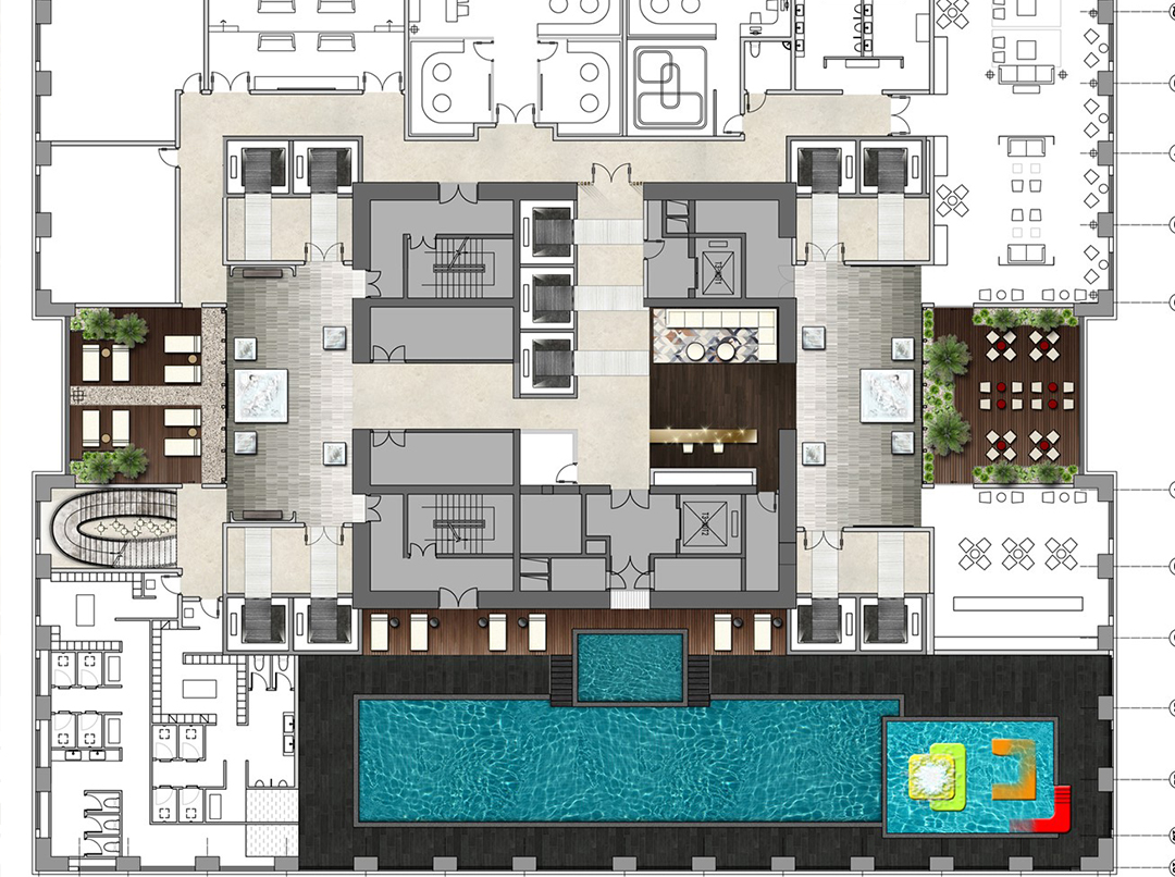 室内设计ps彩色平面图素材下载,ps室内平面图图库