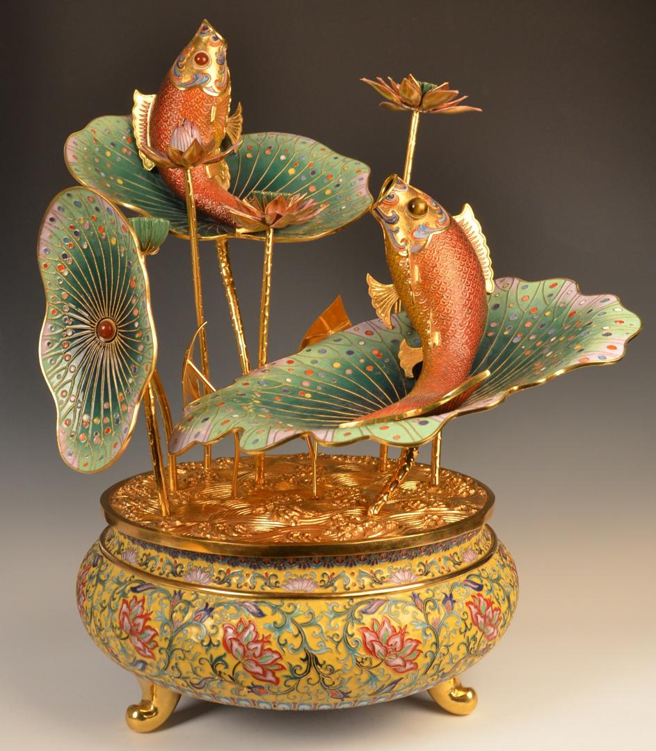 景泰蓝掐丝珐琅制作历史背景,非遗景泰蓝珐琅艺术