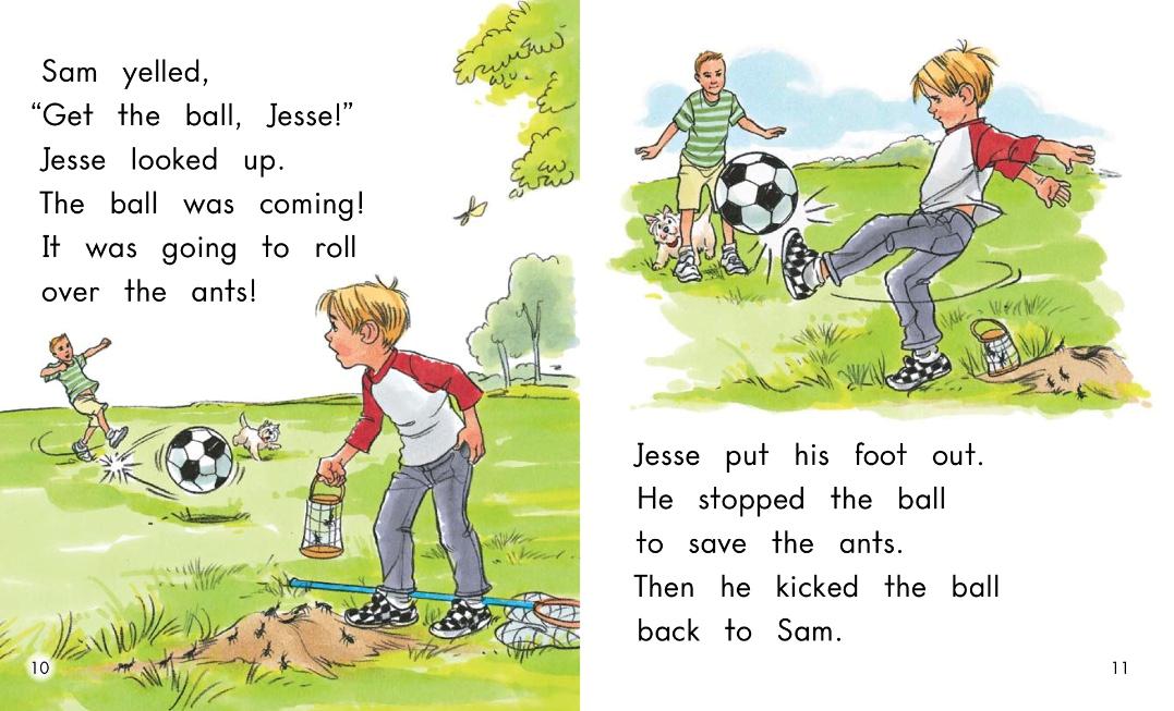 英语绘本theroundball,足球赛的英语绘本