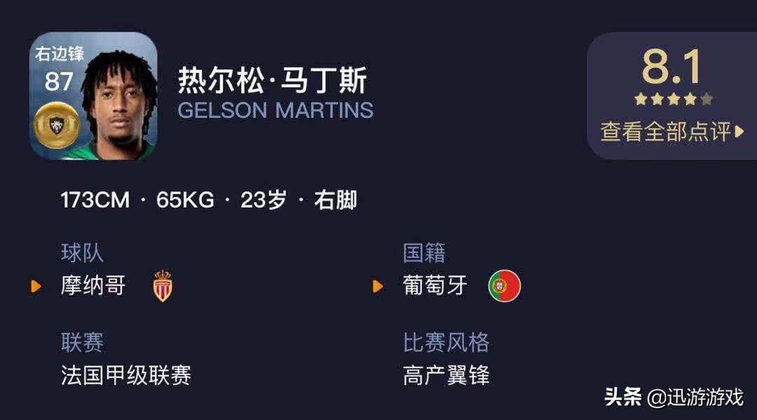 实况足球中热尔松埃尔南德斯,热尔松马丁斯加盟摩纳哥