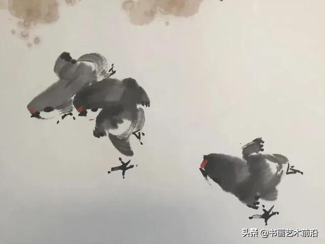 墨豪国画小鸡,墨豪画鸡创作过程