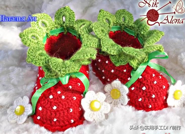 「针织作品」55款美美的蕾丝花朵宝宝鞋子，宝妈们不要错过哦
