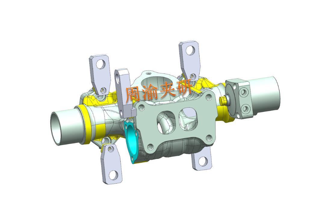 一种数控车床液压夹具,立式液压涨紧夹具