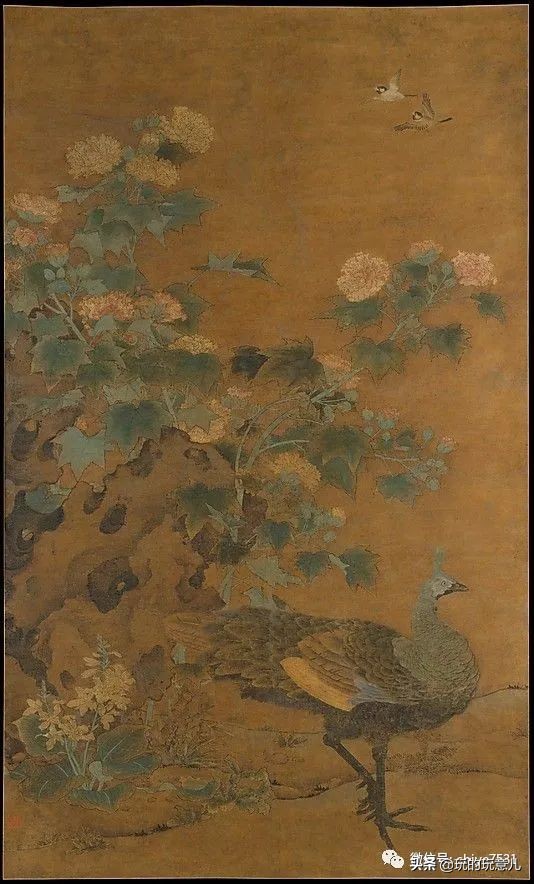 中国画孔雀名作,中国名画孔雀