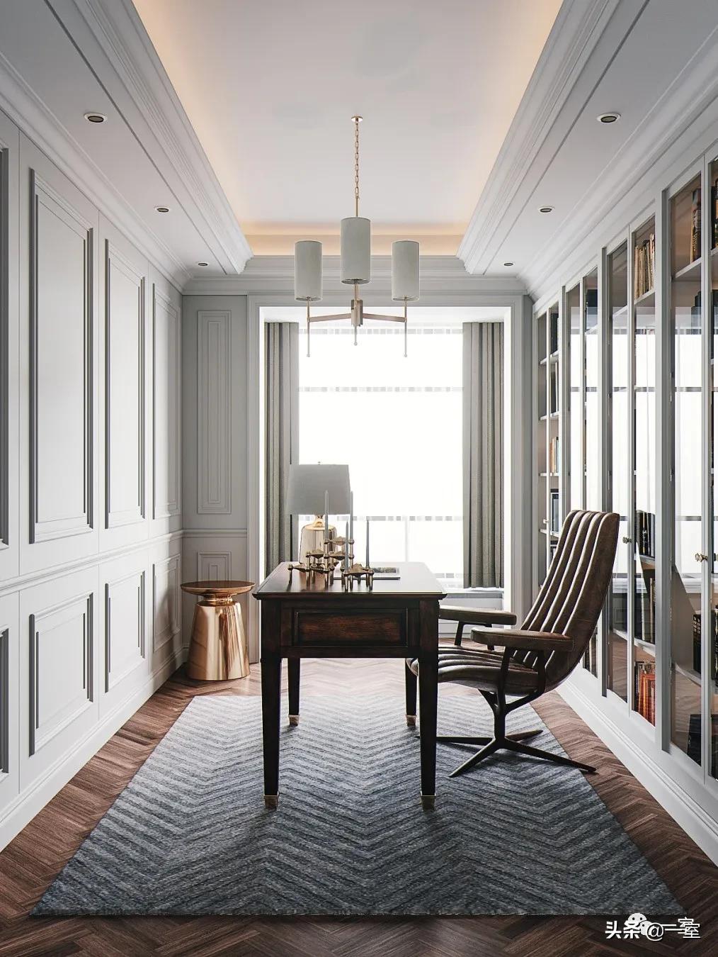 餐厅书房一体设计,书房客房一体设计