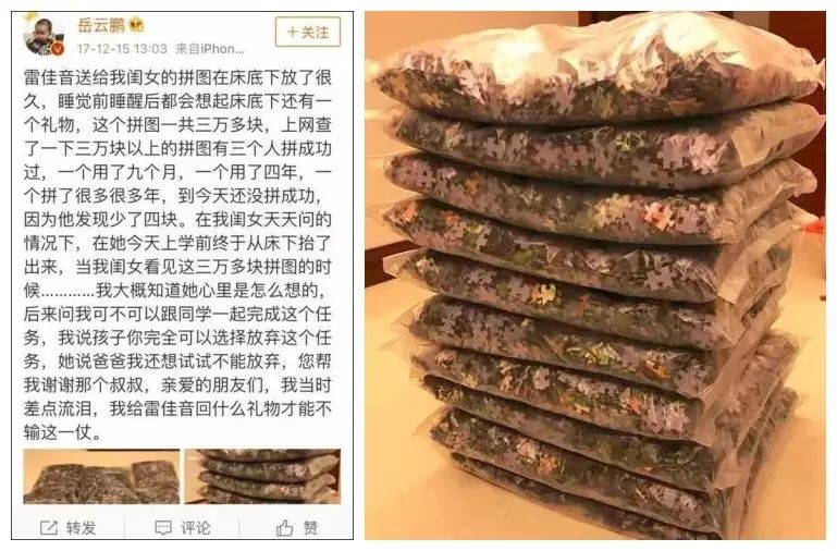 雷佳音送岳云鹏女儿拼图完整版,岳云鹏雷佳音天天向上拼图