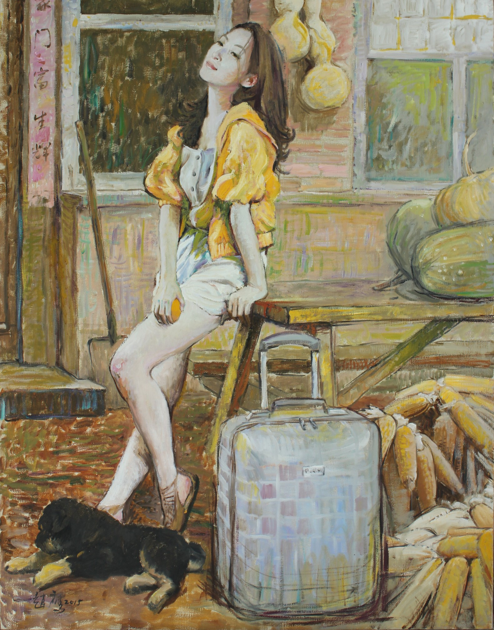 柠檬汁氤在水中　角落里美人如茵——画家赵鹰的写意油画