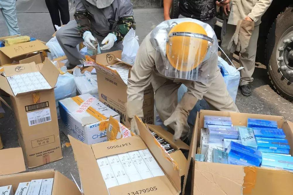 案值5万多假烟案,销毁烟花一百件