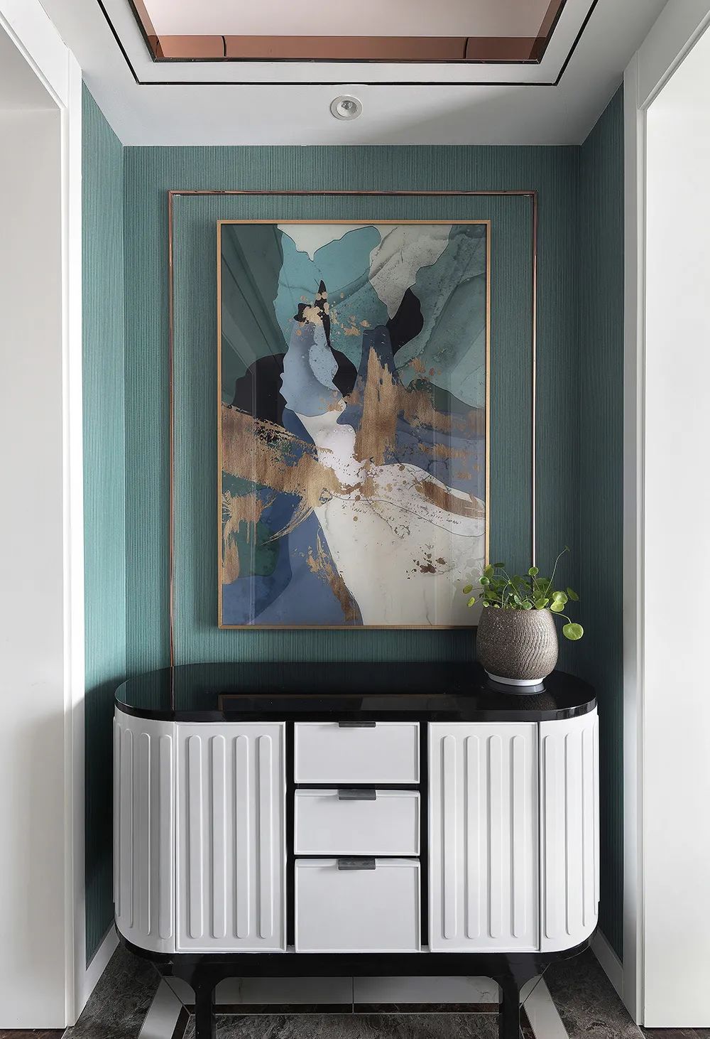 装修风格大全现代轻奢墨绿色,轻奢墨绿色单人装修风格