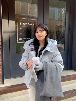 韩系又洋气的秋冬穿搭,冬季韩系氛围穿搭羽绒服