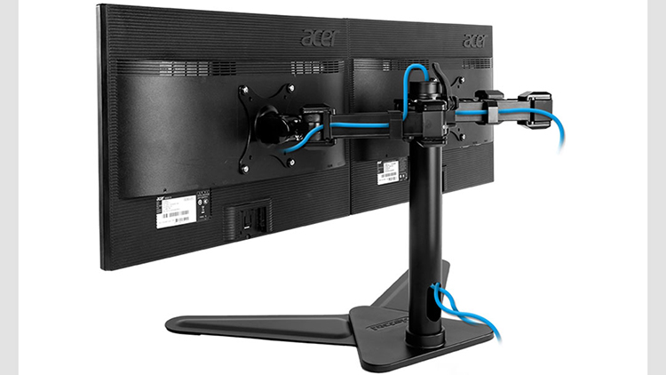 桌面多合一显示器支架,桌置式双屏支架