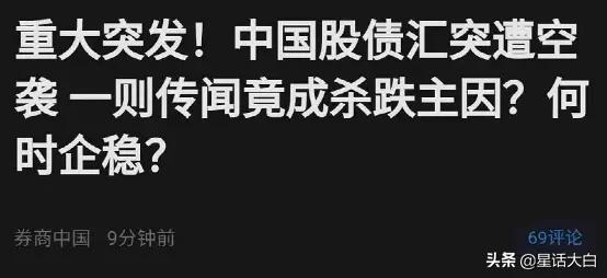 警惕外资做空,警惕外资抄底中国优质资产