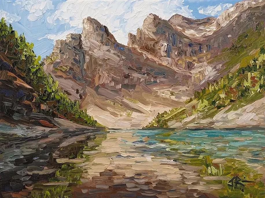 唯美壮丽的印象派风景油画,意境优美的古典风景油画欣赏