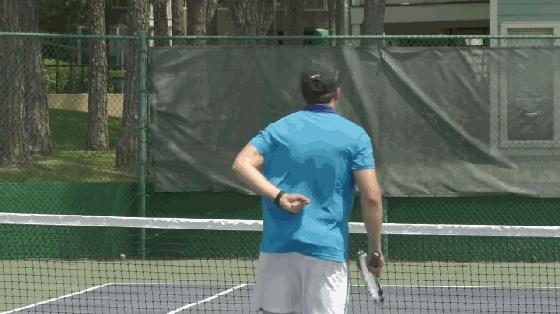 网球双打手势代表的战术,网球双打二区战术