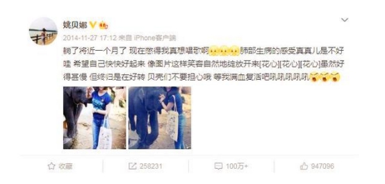 姚贝娜乳腺癌肿块,姚贝娜乳房重建