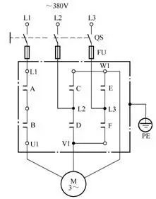 低压电工实操电动机正反转电路图,电工电动机启停点动电路图