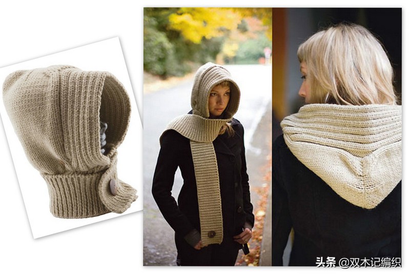 今年最流行有帽子的围巾,最新款式的帽子围巾