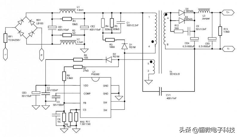 pn8360可以替换pn8036吗,pn8360芯片电路图