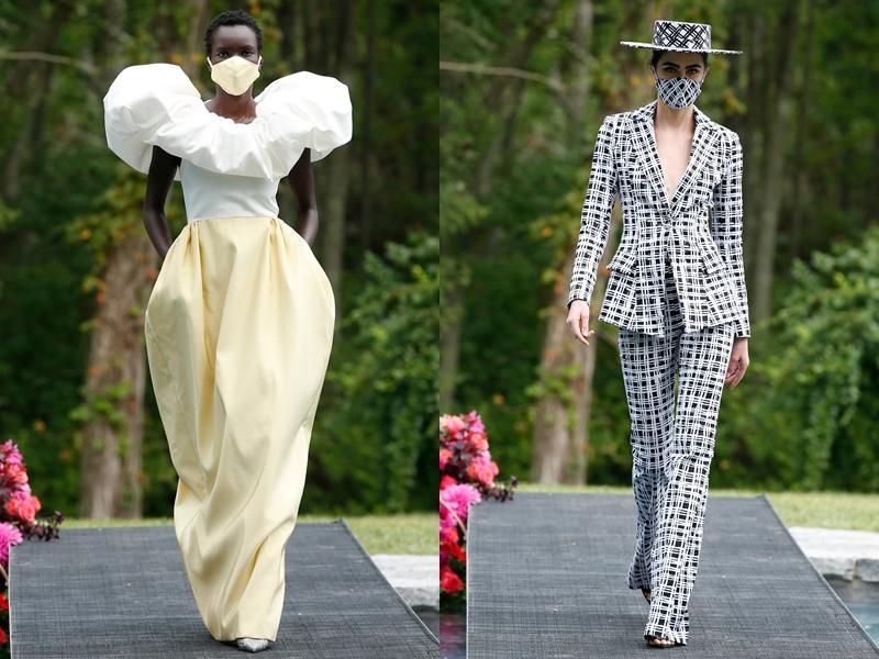 上下2022春夏时装秀,春夏时装周模特展示服装