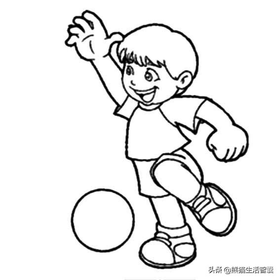 足球文化画画作品图片大全,踢球画