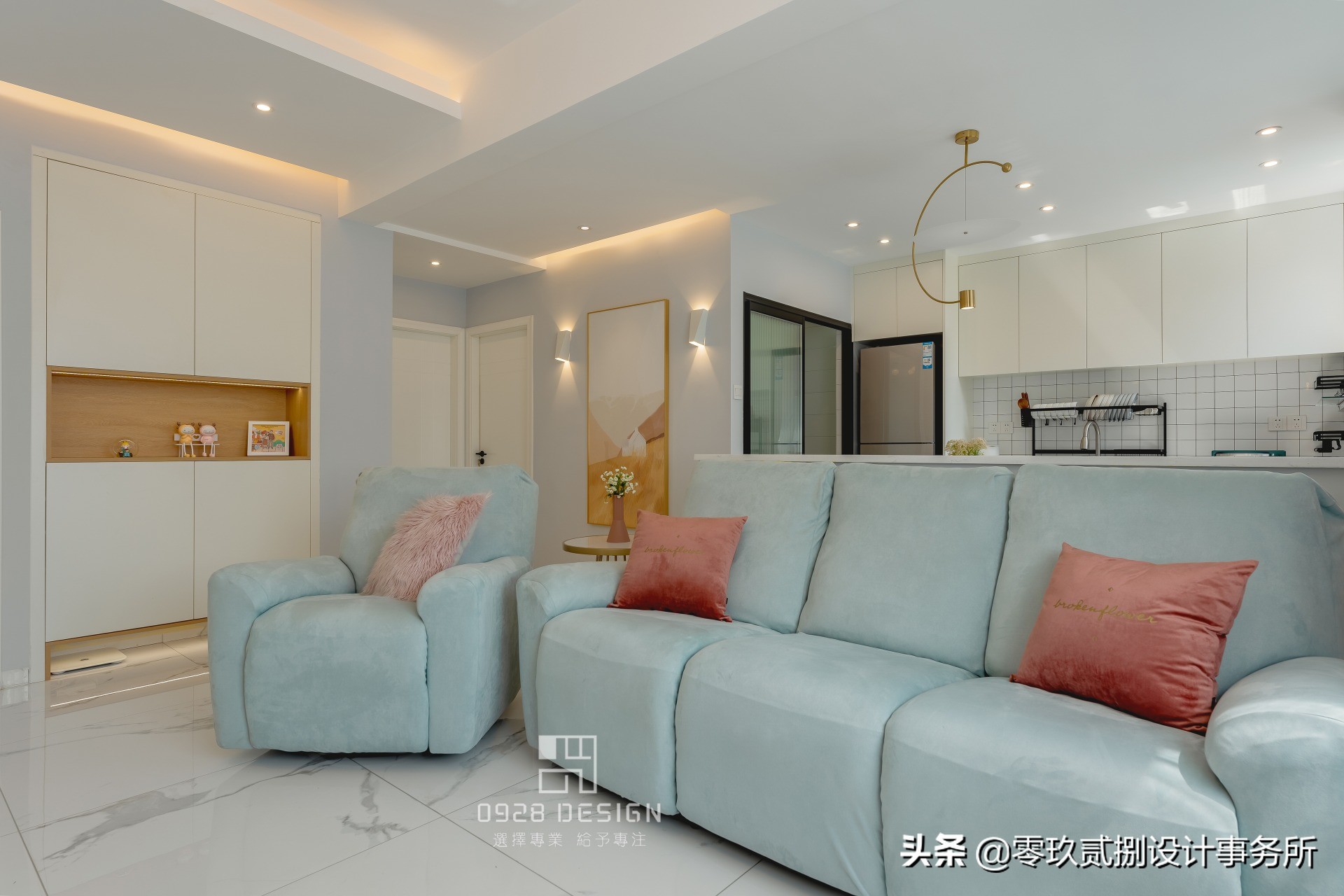 「零玖贰捌设计」65㎡“老破小”格局全改，变身阳光明媚小清新