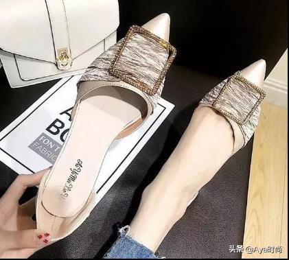 舒适不累脚的粗跟尖头鞋,修饰腿型低跟尖头鞋