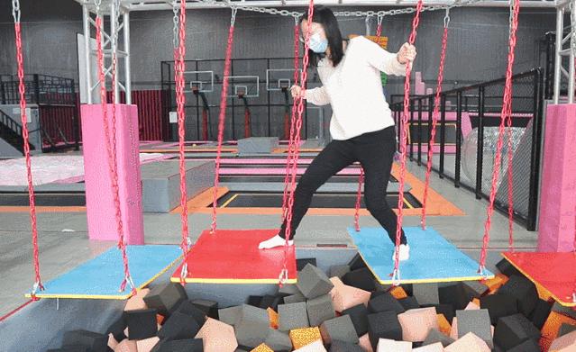 天津北辰区蹦床主题公园,天津口袋屋蹦床公园