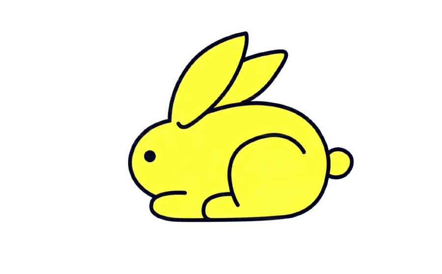 兔子的简笔画和它的特征,兔子的简笔画漂亮颜色