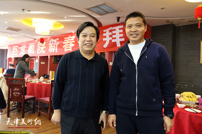 巨龙画院新春团拜活动在江泽福轩大饭店举行