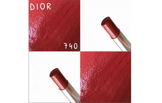 迪奥漆光口红847试色,dior漆光唇釉740