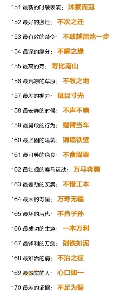 趣味成语大全100个小学生版,小学生必学100个成语