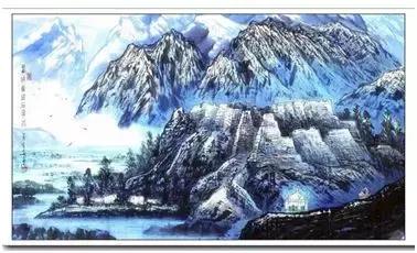 国画山水的上色,国画重彩山水上色技法