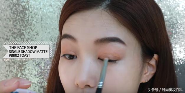 充满复古风格的橘色妆容,日常改良版的小复古风妆容