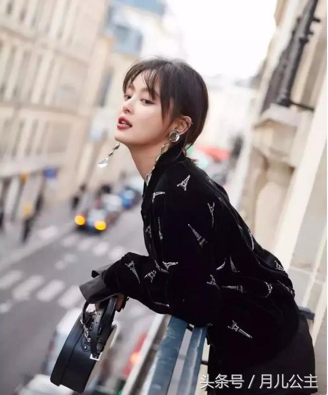 哪个明星的自然碎发最好看,明星的中短碎发哪个好看