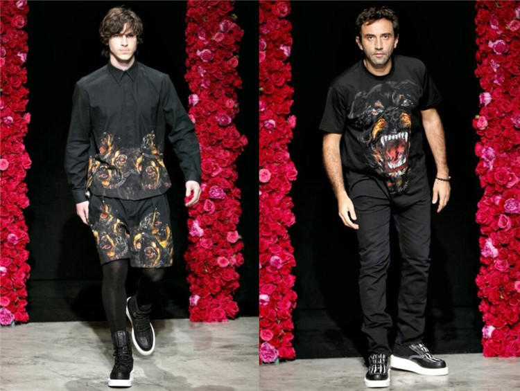 纪梵希图案t恤,背后有纪梵希图标的t恤