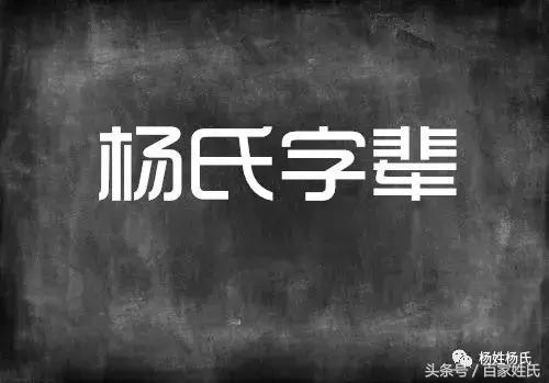 全国各地杨氏字辈汇编,山东单县杨氏家谱100支字辈大全