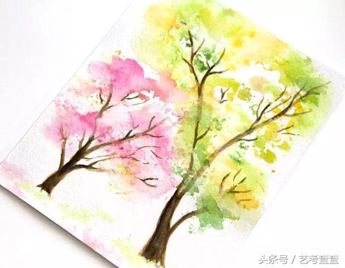 彩色水彩画教程步骤图片,创意水彩画入门教程