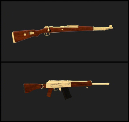 绝地求生最强黄金装备,绝地求生全部黄金武器