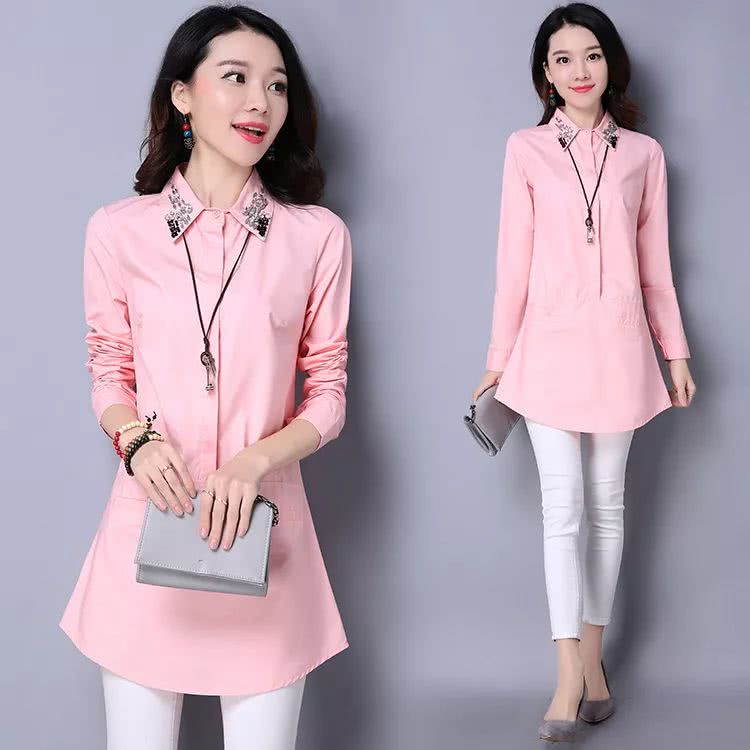 中长款不规则衬衫搭配小脚裤套装,宽松衬衫穿搭女中长款搭配小脚裤