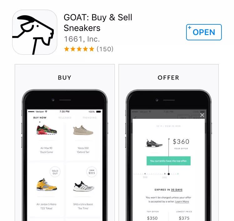 goat软件买鞋,goat上怎么买鞋