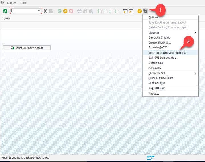 sap录制脚本和回放,sapgui脚本