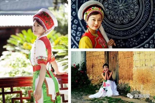 白族服饰帽子妇女,白族服饰配饰