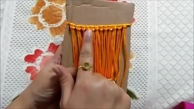 手工大肚杯编织茶杯套全教程,手工编织水杯套带字的花样图解