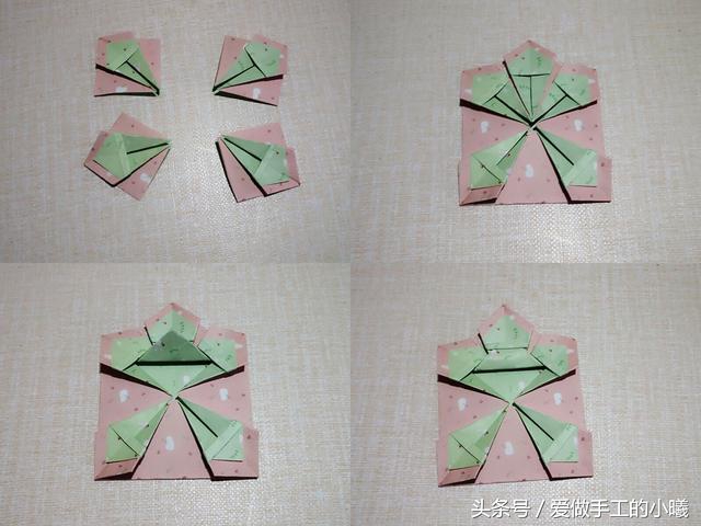 小时候小花篮折纸,儿童手工折纸大全花篮