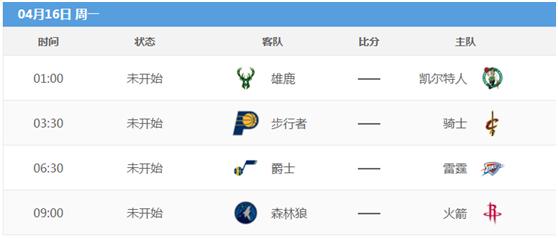 2017-18赛季nba,2023-2024nba16强季后赛赛程时间表