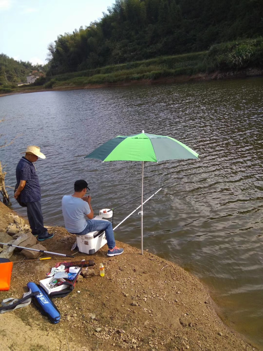 高山水库野钓鲤鱼,高山水库野钓