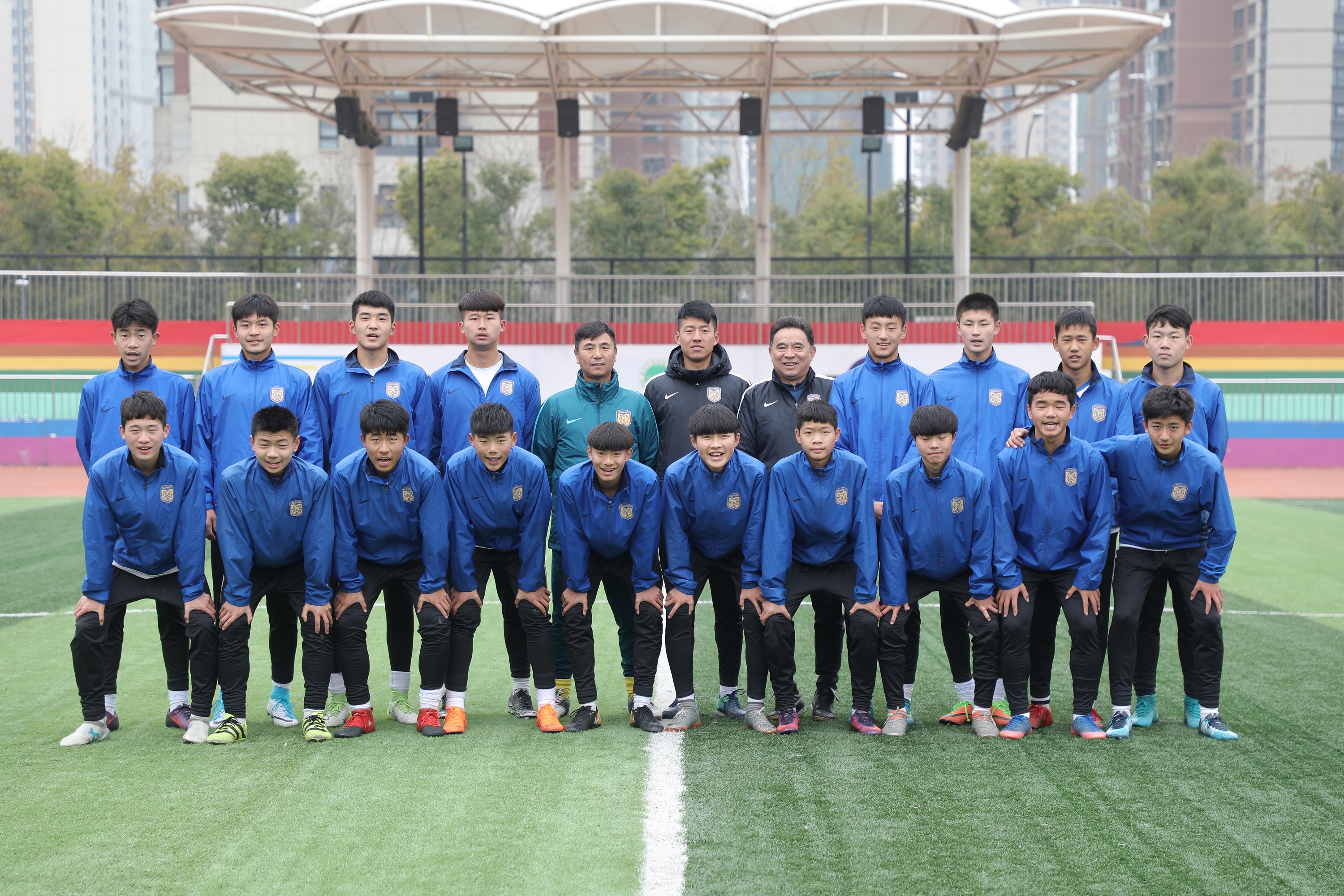 省教育厅、市教育局体卫艺处走进河西南外调研苏宁梯队