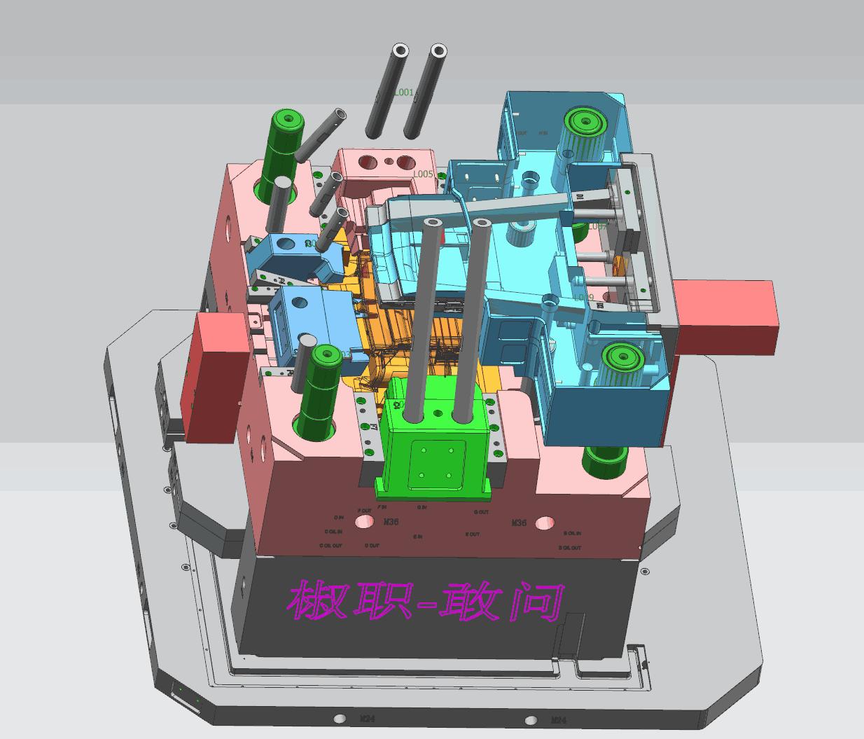 塑胶模具外观结构,塑胶模具分析剖面图