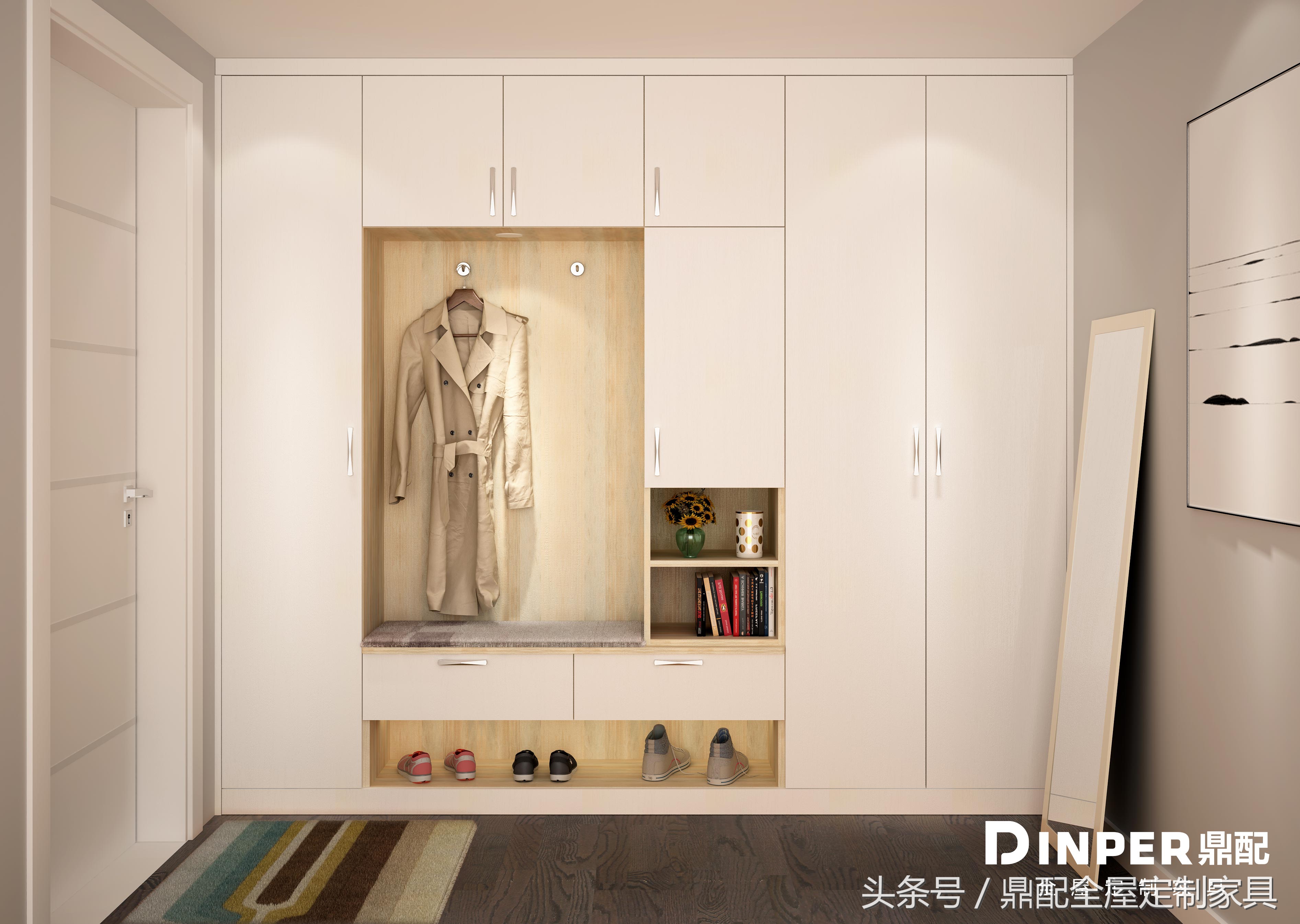 衣柜顶可以贴石膏线吗,衣柜做到顶怎么处理